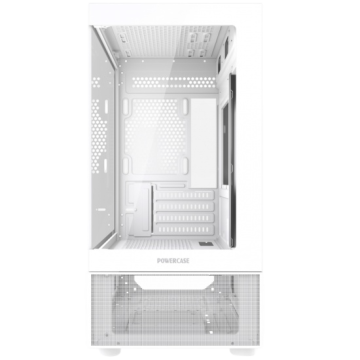 Компьютерный корпус Powercase Vision Micro M2 TG White (CVMWM2-L0)