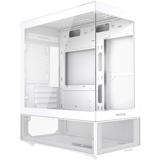 Компьютерный корпус Powercase Vision Micro M2 TG White (CVMWM2-L0)