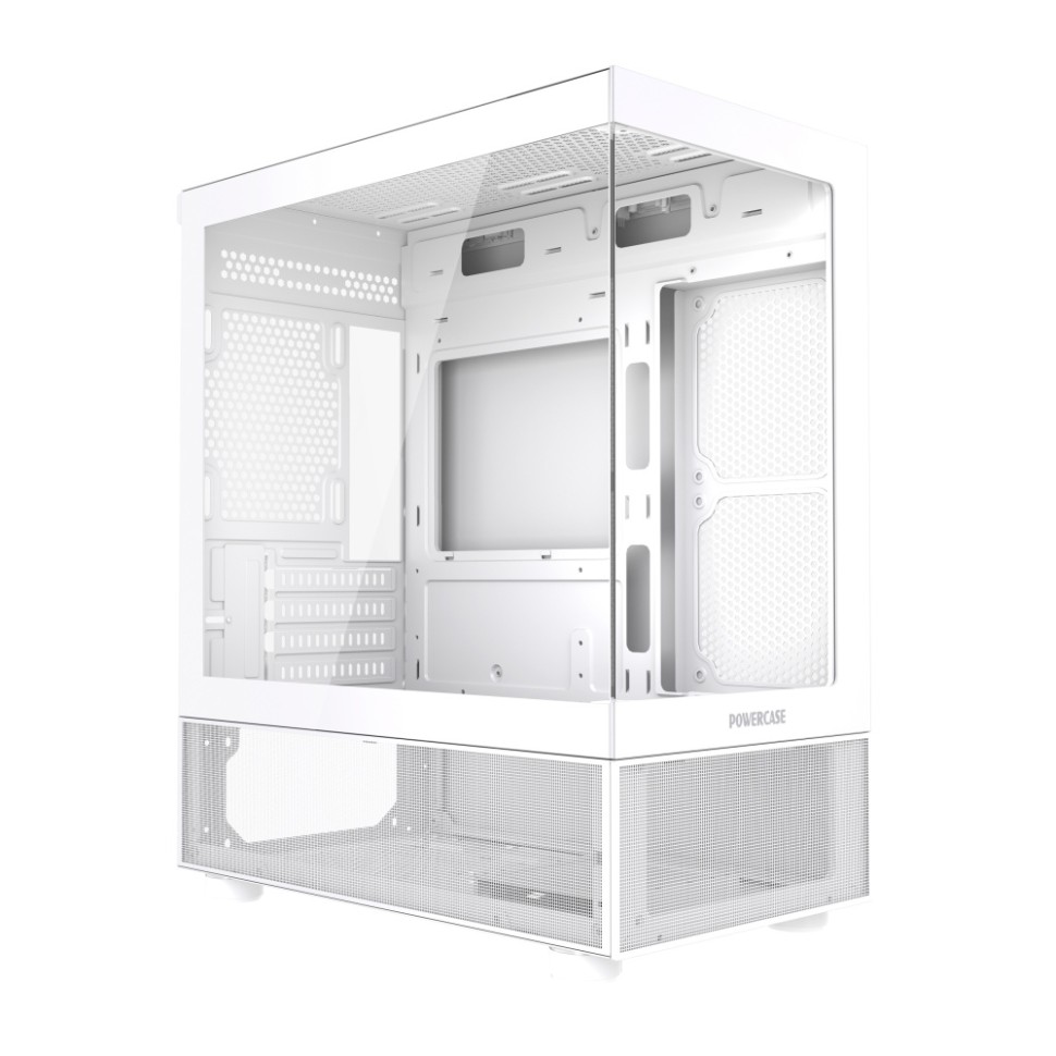 Компьютерный корпус Powercase Vision Micro M2 TG White (CVMWM2-L0)