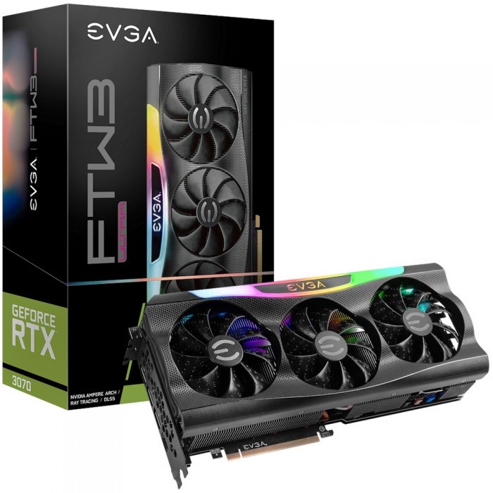 Видеокарта EVGA (08G-P5-3767-KR) GeForce RTX 3070 8GB FTW3 ULTRA GAMING