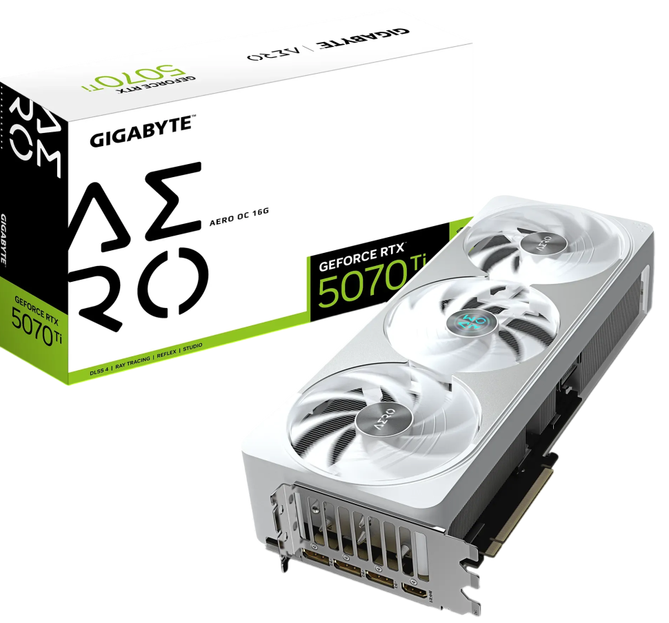 Видеокарта Gigabyte (GV-N507TAERO OC-16GD) GeForce RTX 5070 Ti 16GB AERO OC