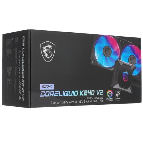 Система жидкостного охлаждения для процессора MSI MPG CORELIQUID K240 V2 ARGB Socket 1700 9S6-6A0311-038
