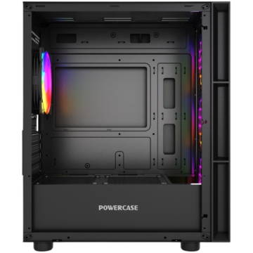 Компьютерный корпус Powercase Mistral Micro EM17 ARGB Black (CMMEM17B-A4)