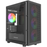 Компьютерный корпус Powercase Mistral Micro EM17 ARGB Black (CMMEM17B-A4)