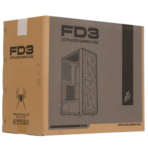 Компьютерный корпус 1STPLAYER FD3 FRGB White (FD3-WH-4F1-W)