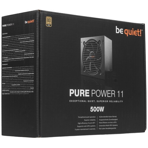 Блок питания Be Quiet! 500W PURE POWER 11 BN293
