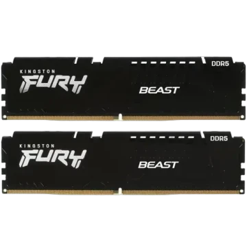 Оперативная память 32 Gb 5200 MHz Kingston HYPERX FURY BEAST (KF552C40BBK2-32)