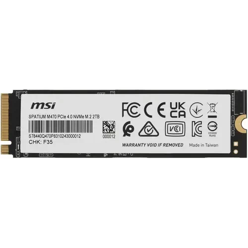 Твердотельный накопитель MSI 2000 Gb SPATIUM M470 S78-440Q470-P83