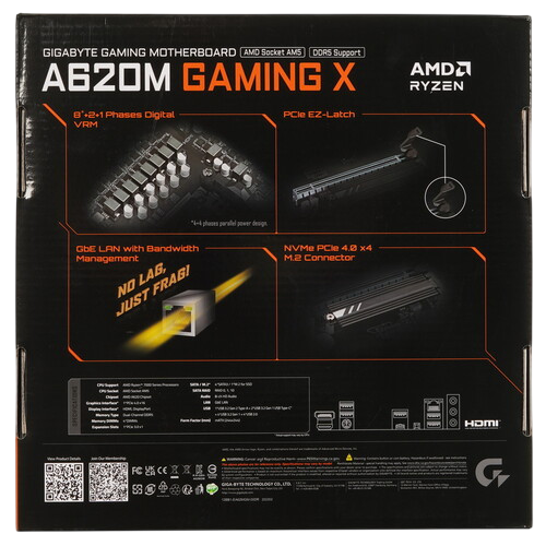 Материнская плата Gigabyte A620M GAMING X