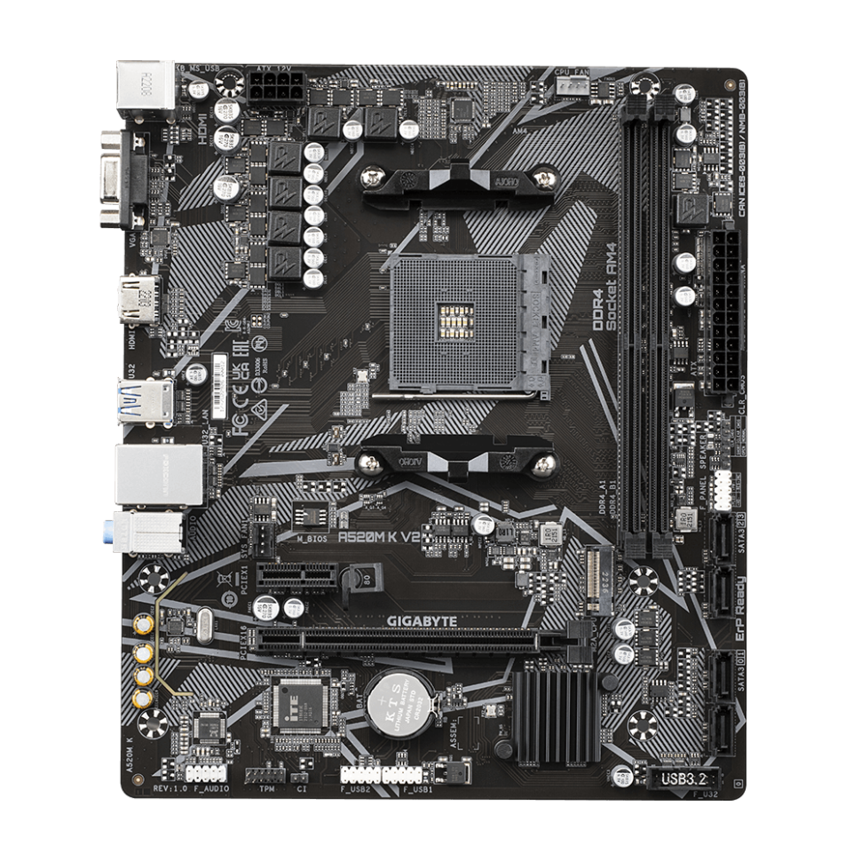 Материнская плата Gigabyte A520M K V2 1.1