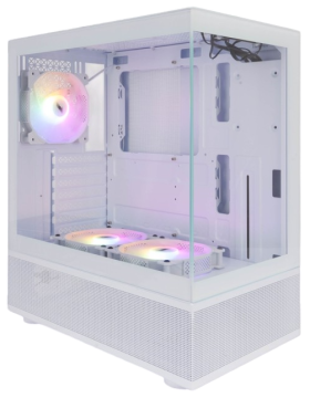 Компьютерный корпус 1STPLAYER MIKU Mi7-A LED TG White (Mi7-A-WH-2F1R-W-1F1-W)