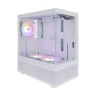 Компьютерный корпус 1STPLAYER MIKU Mi7-A LED TG White (Mi7-A-WH-2F1R-W-1F1-W)
