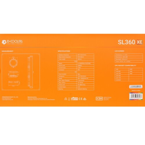 Система жидкостного охлаждения для процессора ID-COOLING SL360 XE White