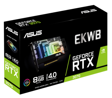 Видеокарта ASUS (RTX3070-8G-EK) GeForce RTX 3070 8GB EKWB