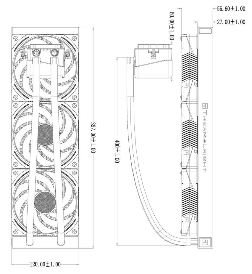 Система жидкостного охлаждения для процессора Thermalright Frozen Vision 360 ARGB White V2 (TRFV360AWV2)