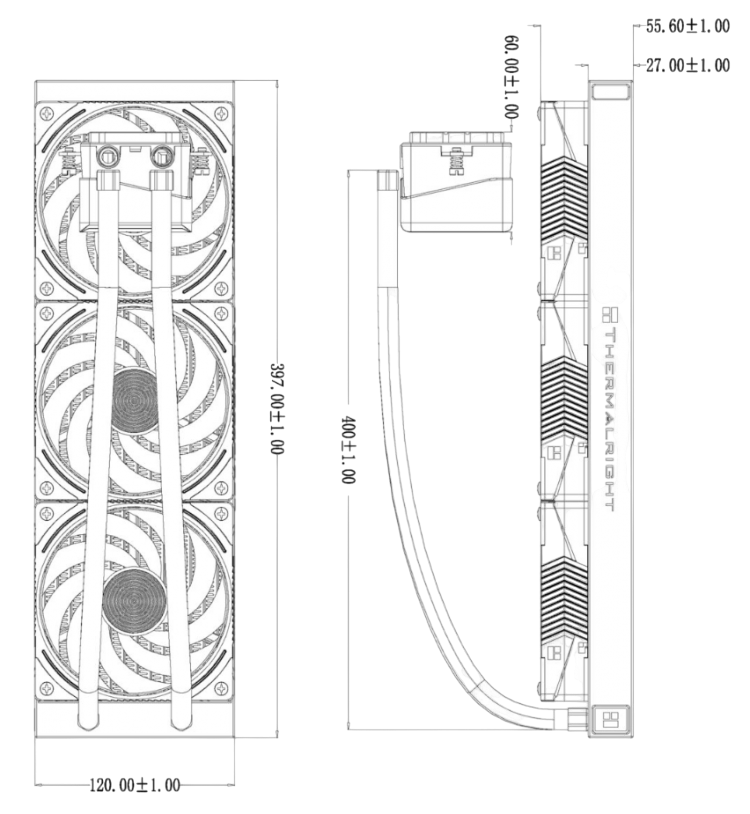 Система жидкостного охлаждения для процессора Thermalright Frozen Vision 360 ARGB White V2 (TRFV360AWV2)