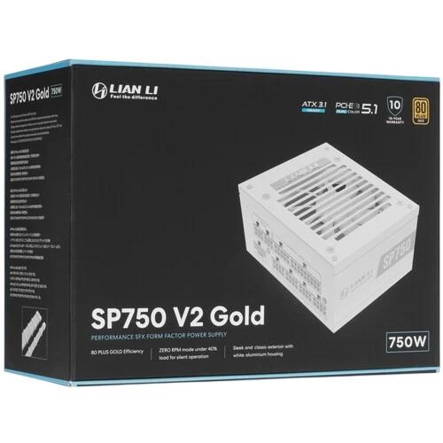 Блок питания Lian Li 750W SP750 V2 White (G9P.SP0750G.W000.RU) 16 Pin (PCIe 5.1 Connector Cable Details)