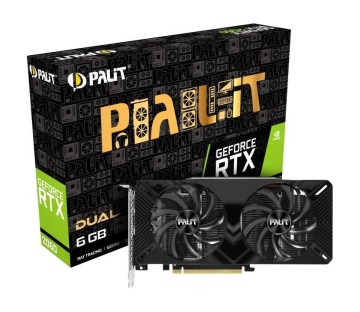 Видеокарта Palit (NE62060018J9-1160A-1) GeForce RTX 2060 6Gb Dual