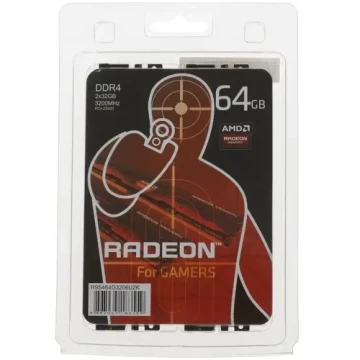 Оперативная память 64 Gb 3200 MHz AMD R9 GAMERS SERIES Black (R9S464G3206U2K)