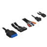 Компьютерный корпус 1STPLAYER FD3 FRGB Black (FD3-BK-4F1)