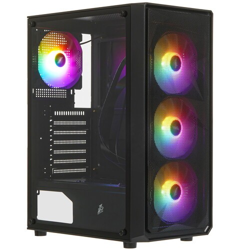 Компьютерный корпус 1STPLAYER FD3 Black (FD3-BK-4F1)