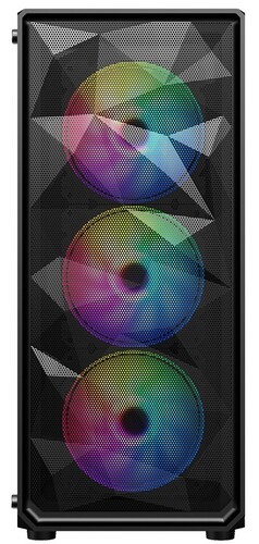 Компьютерный корпус 1STPLAYER FD3 Black (FD3-BK-4F1)