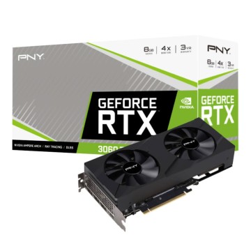Видеокарта PNY (VCG3061T8LDFBPB1) GeForce RTX 3060 Ti 8GB VERTO 2FAN