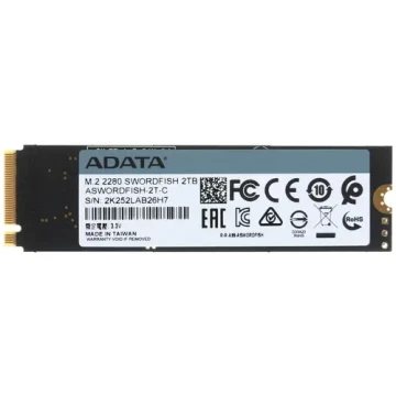 Твердотельный накопитель ADATA 2000 Gb SWORDFISH ASWORDFISH-2T-C