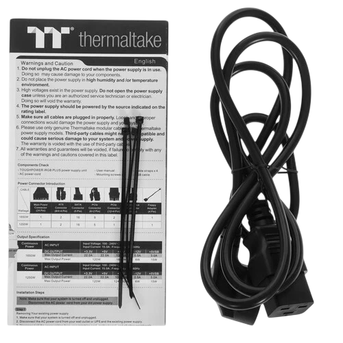 Блок питания Thermaltake 1650W TOUGHPOWER (PS-TPI-1650F3FDTE-1 16) Pin (PCIe 5.0 Connector Cable Details)
