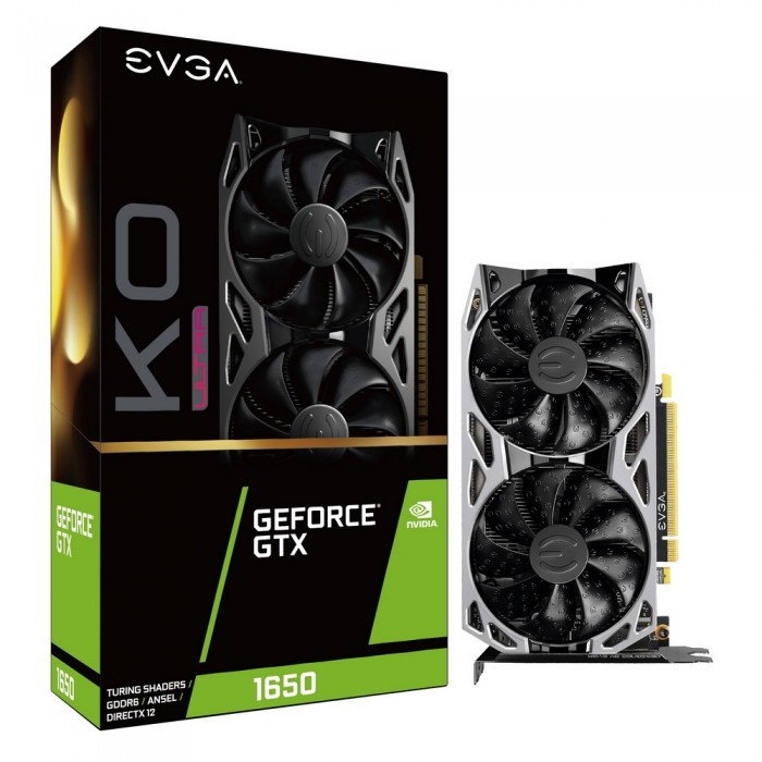 Видеокарта EVGA (04G-P4-1457-KR) GeForce GTX 1650 4GB ULTRA KO