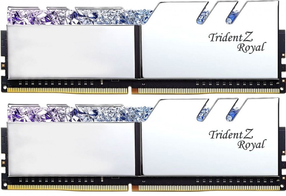 Оперативная память 64 Gb 4000 MHz G.Skill TRIDENT Z ROYAL Silver (F4-4000C18D-64GTRS)