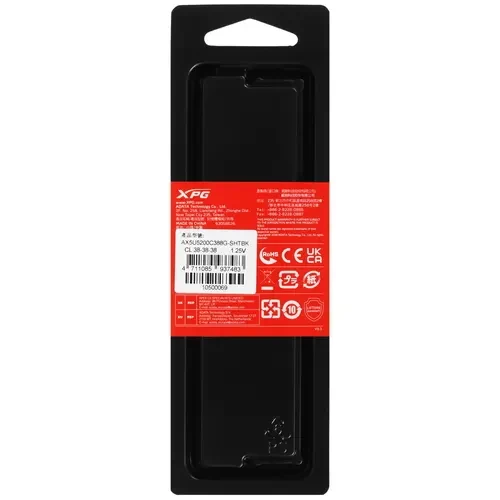 Оперативная память 8 Gb 5200 MHz ADATA XPG HUNTER (AX5U5200C388G-SHTBK)