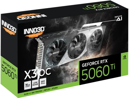 Видеокарта INNO3D (N506T3-16D7X-191073L) GeForce RTX 5060 Ti 16GB ХЗ ОС