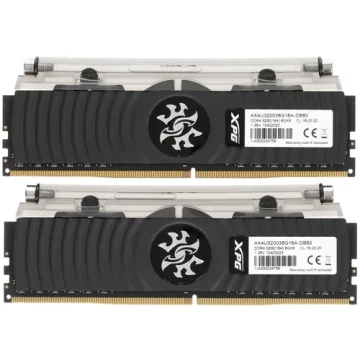 Оперативная память 16 Gb 3200 MHz ADATA GAMMIX D80 Black (AX4U320038G16A-DB80)