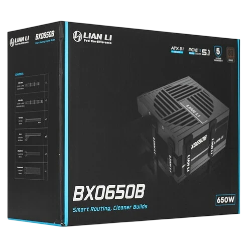 Блок питания Lian Li 650W BX0650B Black (G9P.BX0650B.B000.RU) 16 Pin (PCIe 5.1 Connector Cable Details)