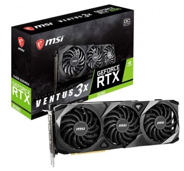 Видеокарта MSI (RTX 3090 VENTUS 3X OC RU) GeForce RTX 3090 24GB Ventus 3X OC RU