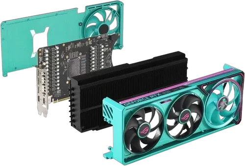 Видеокарта ASUS (ROG-ASTRAL-RTX5080-O16G-MIKU-W) GeForce RTX 5080 16GB ROG ASTRAL HATSUNE MIKU EDITION WHITE OC (90YV0LV9-M0NM00)