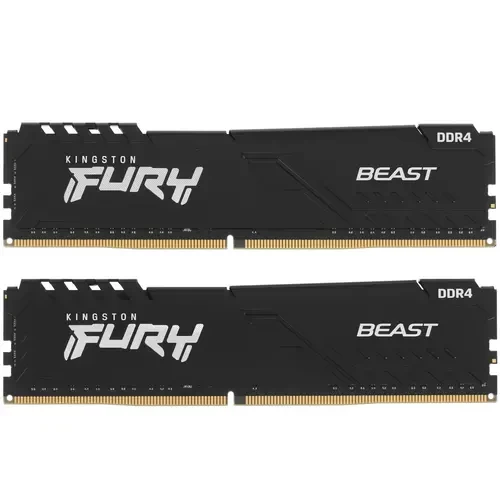 Оперативная память 16 Gb 2666 MHz Kingston FURY Beast Black (KF426C16BBK2/16)