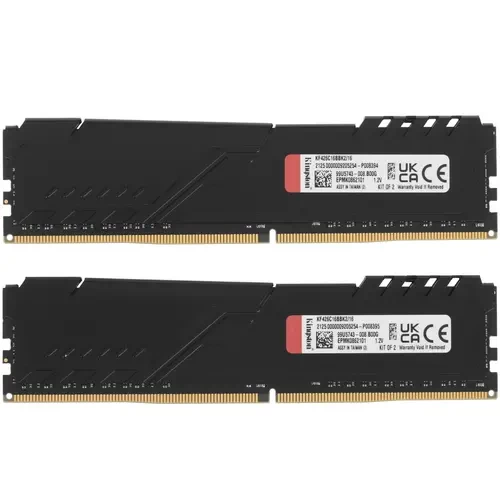 Оперативная память 16 Gb 2666 MHz Kingston FURY Beast Black (KF426C16BBK2/16)
