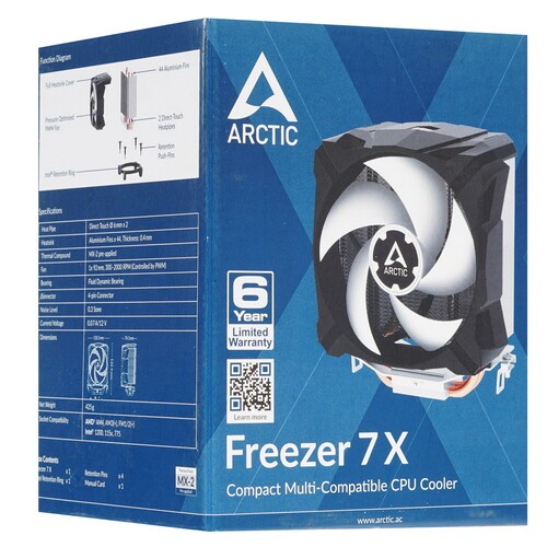 Кулер для процессора Arctic Cooling FREEZER 7 X Black/White  ACFRE00077A