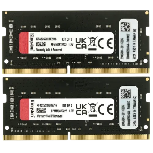 Оперативная память 16 Gb 3200 MHz Kingston FURY IMPACT (KF432S20IBK2/16)