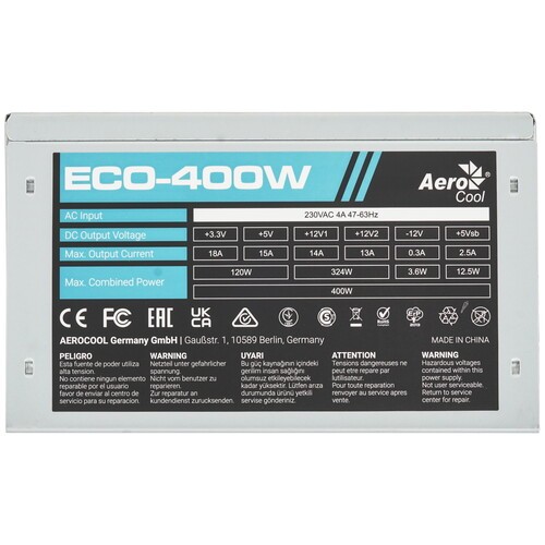 Блок питания Aerocool 400W ECO-400W