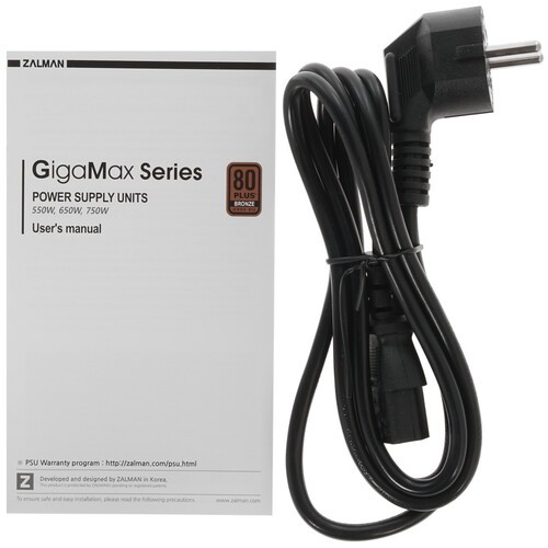 Блок питания Zalman 550W GIGAMAX ZM550-GVII