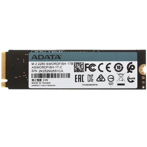 Твердотельный накопитель ADATA 1000 Gb SWORDFISH ASWORDFISH-1T-C