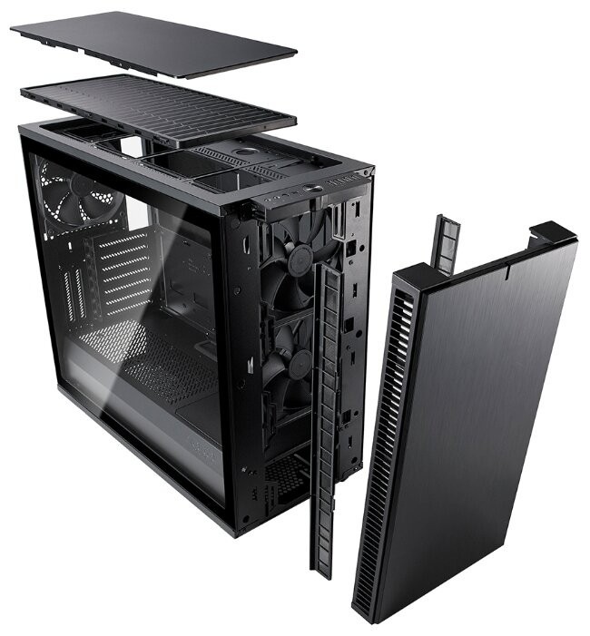 Компьютерный корпус Fractal Design DEFINE S2 TG Blackout Edition FD-CA-DEF-S2-BKO-TGL