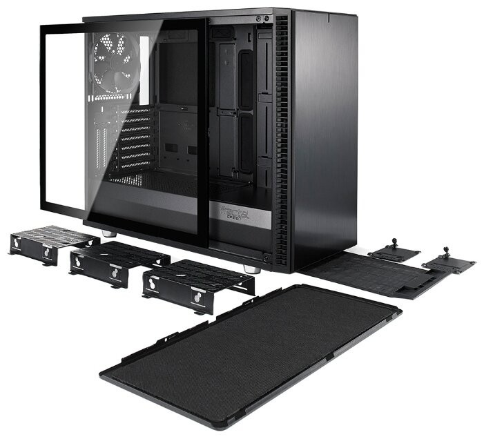 Компьютерный корпус Fractal Design DEFINE S2 TG Blackout Edition FD-CA-DEF-S2-BKO-TGL