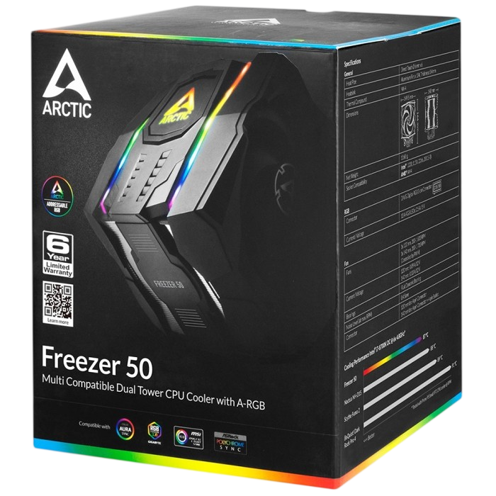 Кулер для процессора Arctic Cooling FREEZER 50 TR ARGB Controller ACFRE00070A