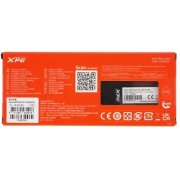 Оперативная память 32 Gb 3600 MHz ADATA XPG SPECTRIX D45G RGB (AX4U360032G18I-CBKD45G)