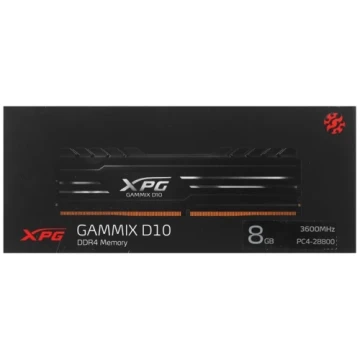 Оперативная память 8 Gb 3600 MHz ADATA XPG GAMMIX D10 RGB (AX4U36008G18I-SB10)