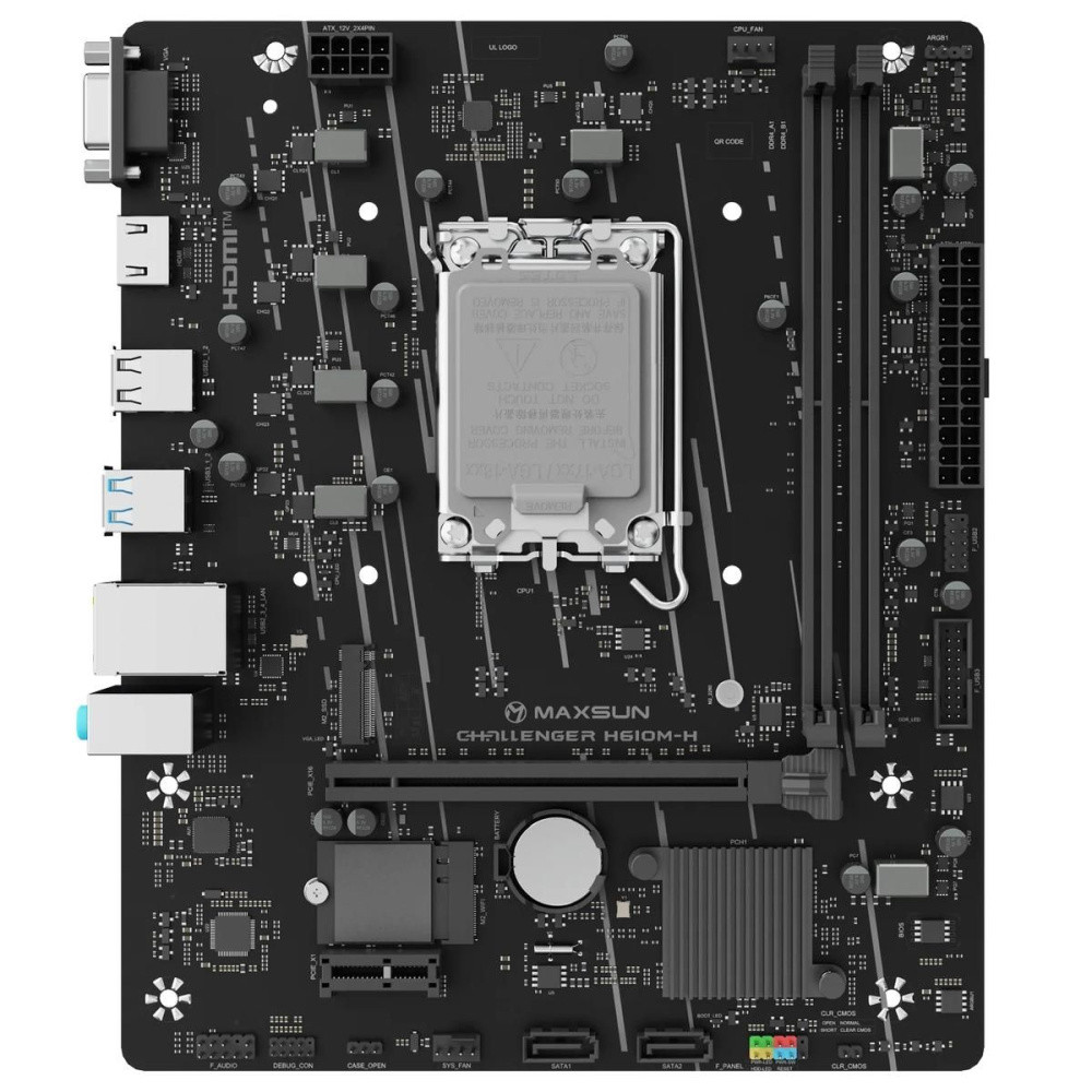 Материнская плата MaxSun MS-Challenger H610M-H V1 WIFI (6940709662359)